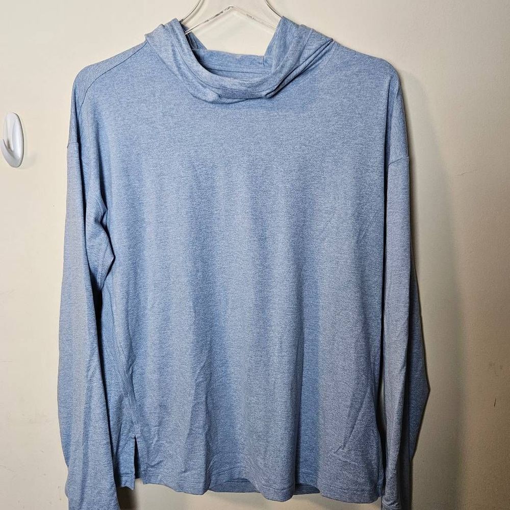ATHLETA UPTEMPO HOODIE SWEATSHIRT BLUE LARGE
